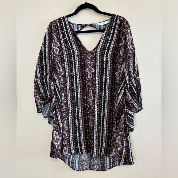 Nordstrom: Lush Printed Dress with Open Back - Picture 1 of 4